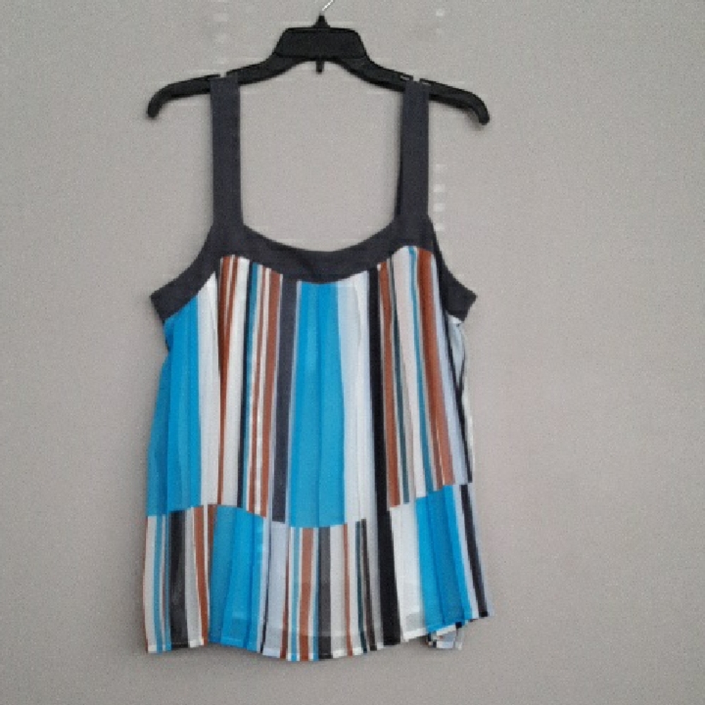 Loft Striped Sleeveless Top - Multicolor